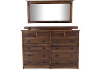 witmer furniture brown mirror   