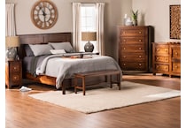 witmer furniture brown queen bed package qp  
