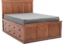 witmer furniture brown queen bed package qpk  
