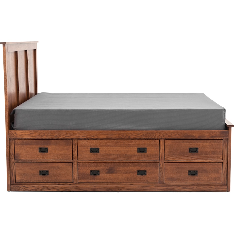 witmer furniture brown queen bed package qpk  