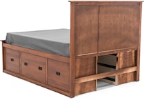 witmer furniture brown queen bed package qpk  