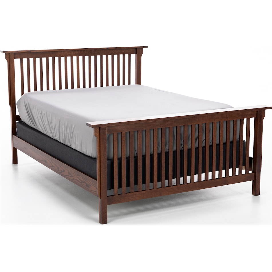 witmer furniture brown queen bed package qplf  