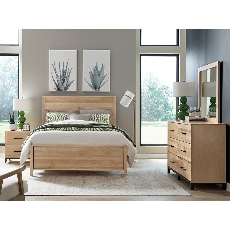 witmer furniture brown queen bed package pqp  