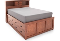 witmer furniture brown queen bed package qbs  