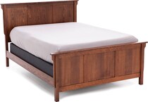 witmer furniture brown queen bed package qpk  
