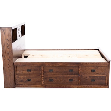 Witmer American Mission Bookcase Storage Bed