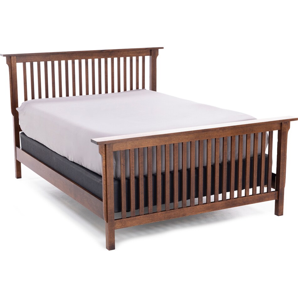 witmer furniture brown queen bed package qpk  