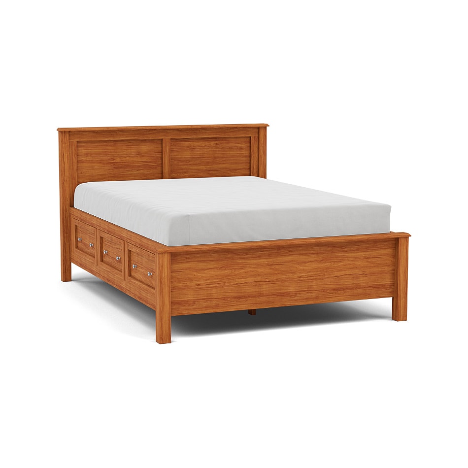 witmer furniture brown queen bed package qpk  