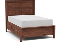 witmer furniture brown queen bed package qpk  