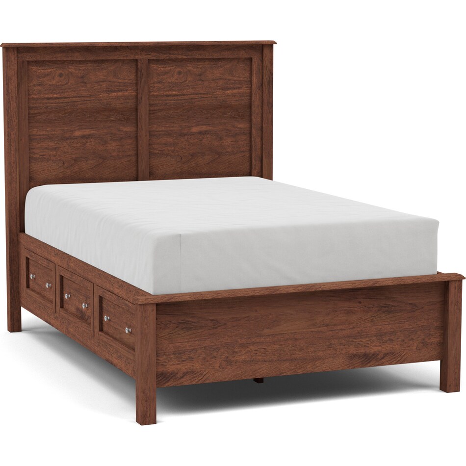 witmer furniture brown queen bed package qpk  