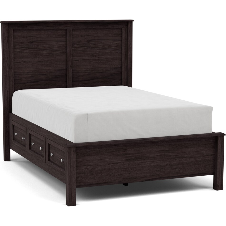 witmer furniture brown queen bed package qpk  