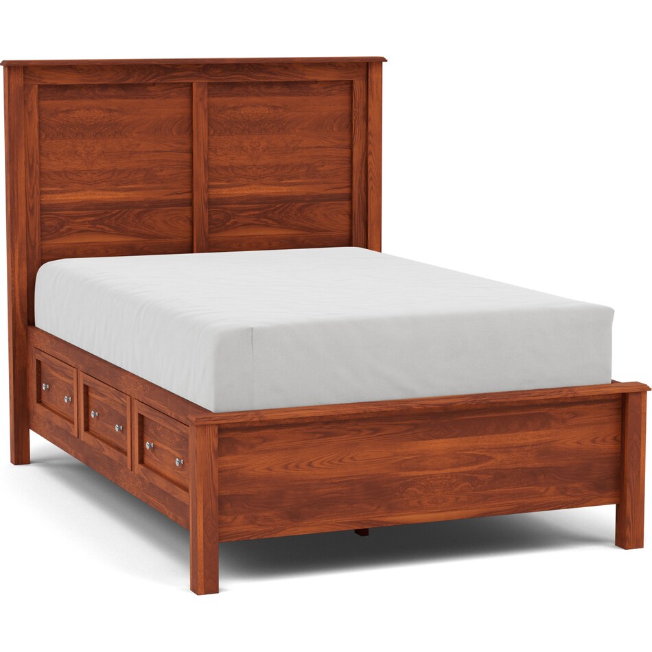 witmer furniture brown queen bed package qpk  