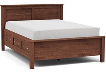 witmer furniture brown queen bed package qpk  