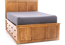 witmer furniture brown queen bed package qps  
