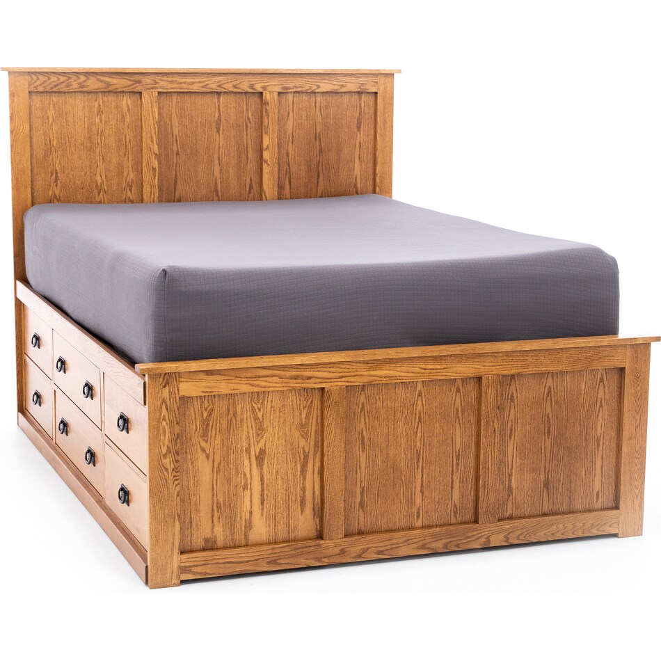 witmer furniture brown queen bed package qps  