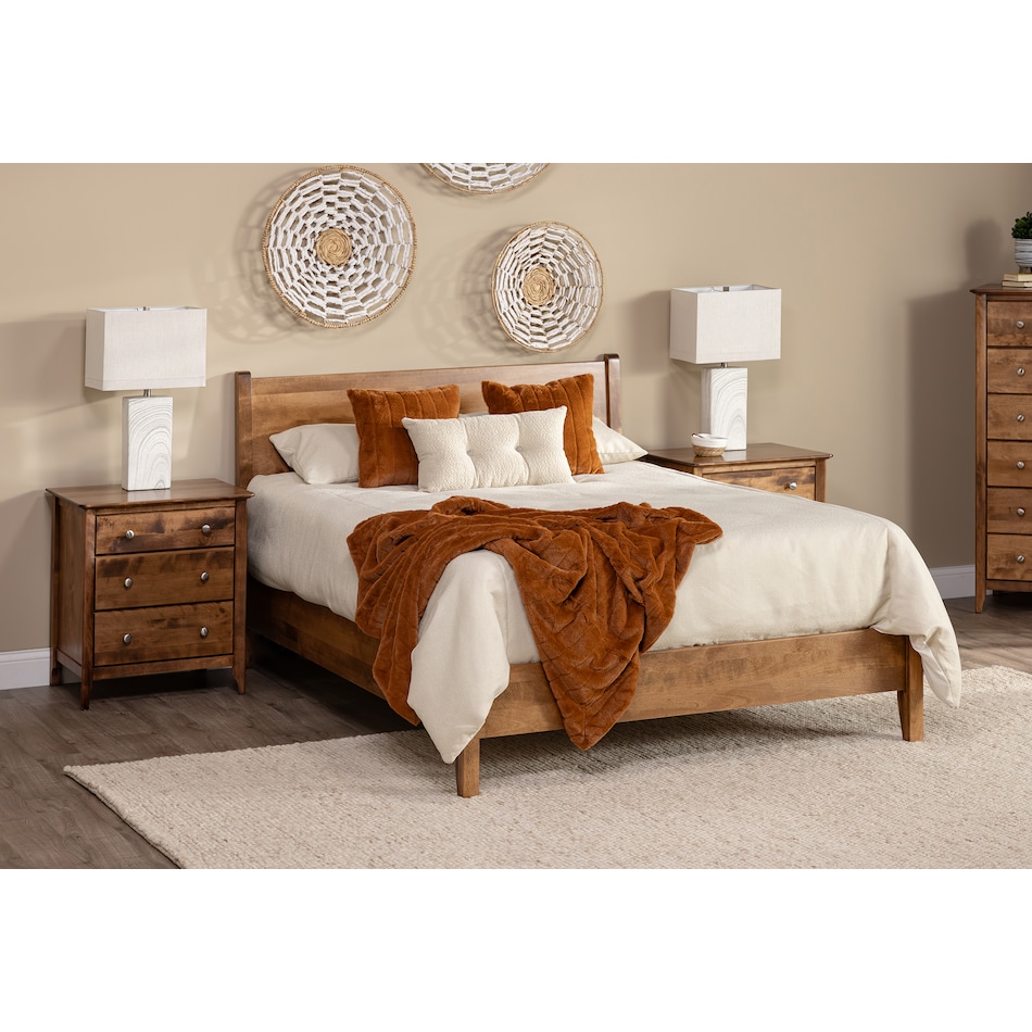 witmer furniture brown queen bed package lifestyle image qpk  