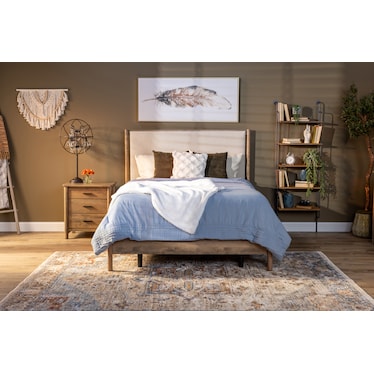 Linden Upholstered Panel Bed