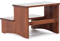 witmer furniture brown step stool   