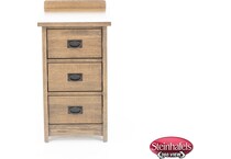 witmer furniture brown three drawer  image   