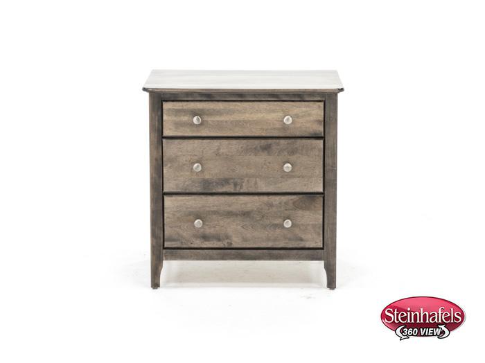 witmer furniture brown three drawer  image   