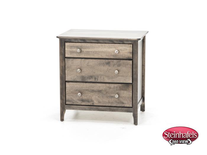 witmer furniture brown three drawer  image   