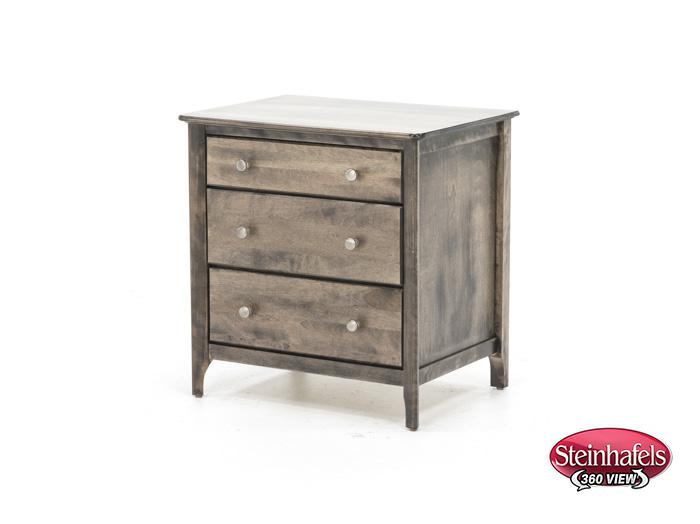 witmer furniture brown three drawer  image   