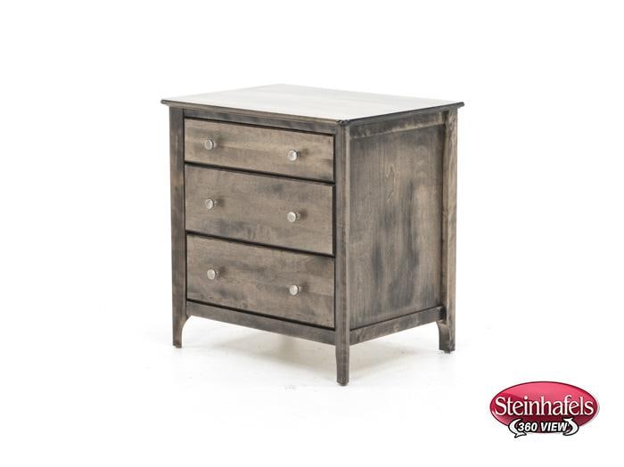 witmer furniture brown three drawer  image   