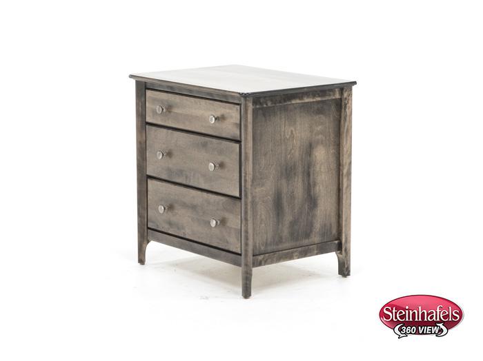 witmer furniture brown three drawer  image   