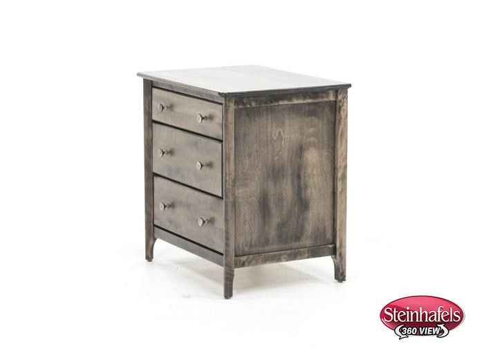 witmer furniture brown three drawer  image   