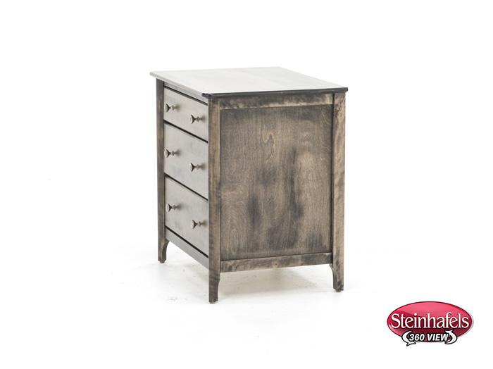 witmer furniture brown three drawer  image   