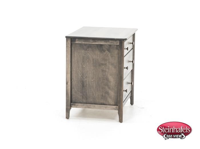 witmer furniture brown three drawer  image   