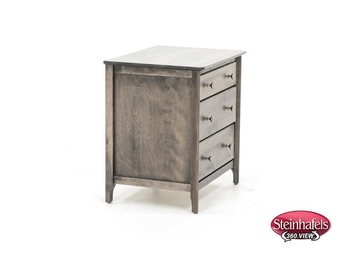 witmer furniture brown three drawer  image   