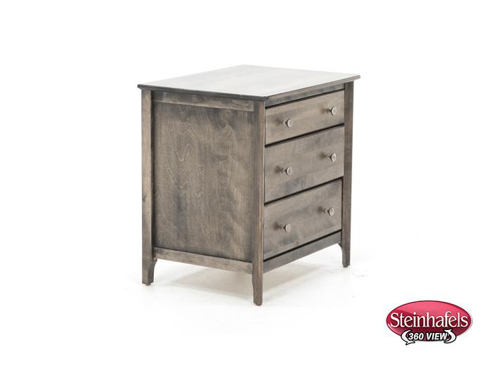 witmer furniture brown three drawer  image   