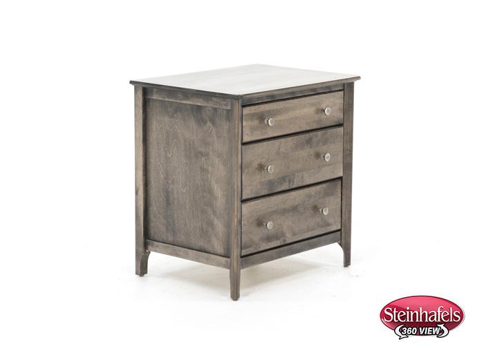witmer furniture brown three drawer  image   