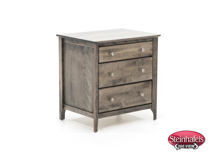 witmer furniture brown three drawer  image   