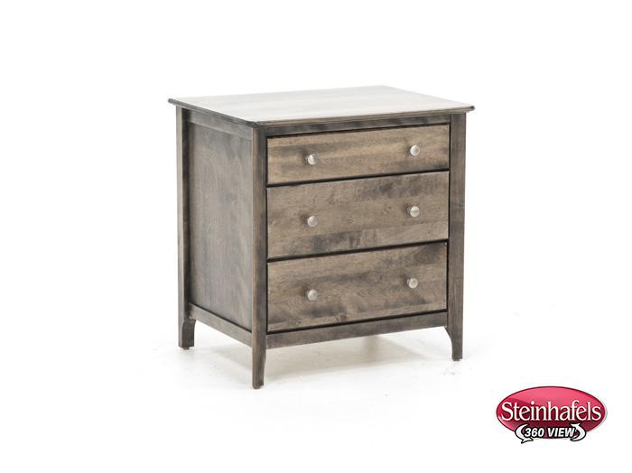 witmer furniture brown three drawer  image   