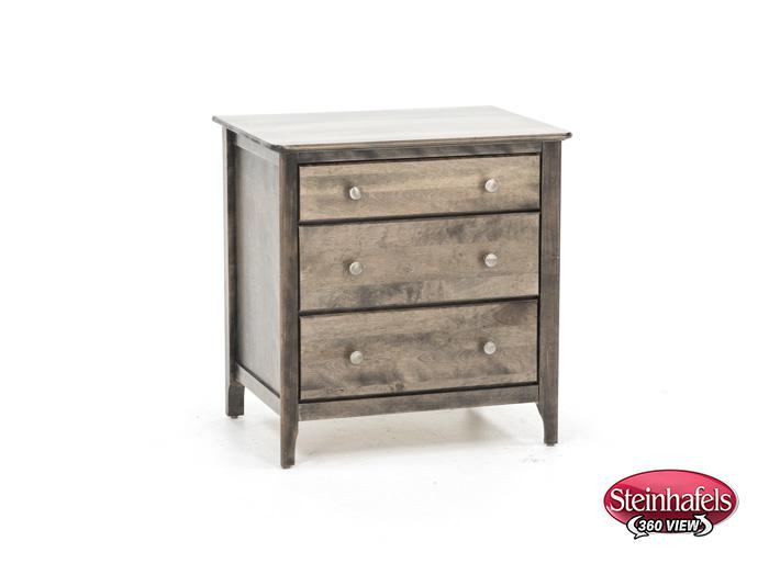 witmer furniture brown three drawer  image   