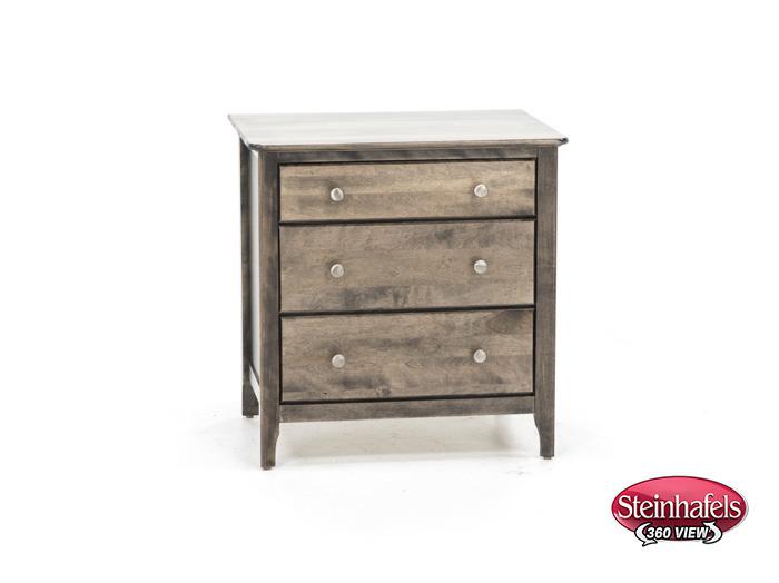 witmer furniture brown three drawer  image   