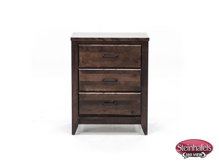 witmer furniture brown three drawer  image   