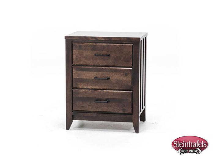 witmer furniture brown three drawer  image   