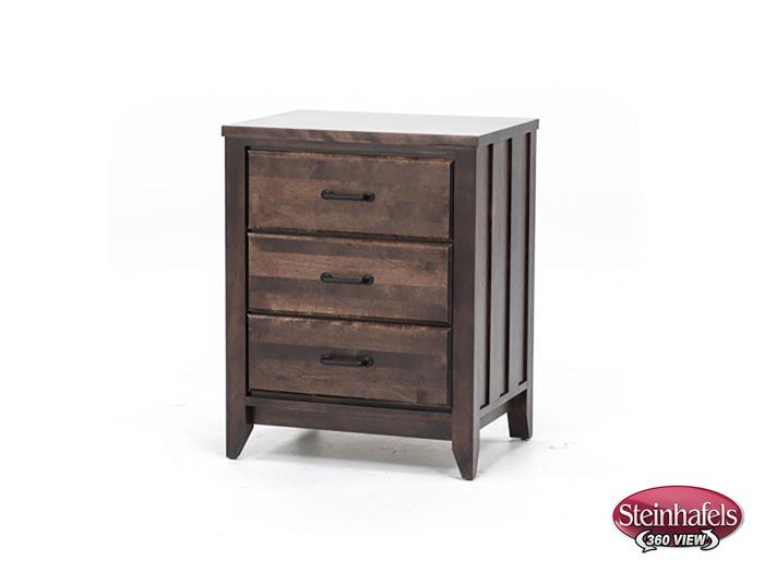 witmer furniture brown three drawer  image   