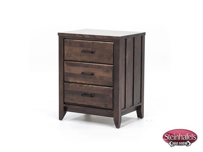 witmer furniture brown three drawer  image   