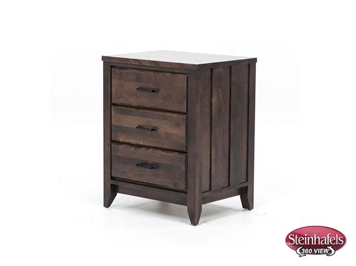witmer furniture brown three drawer  image   