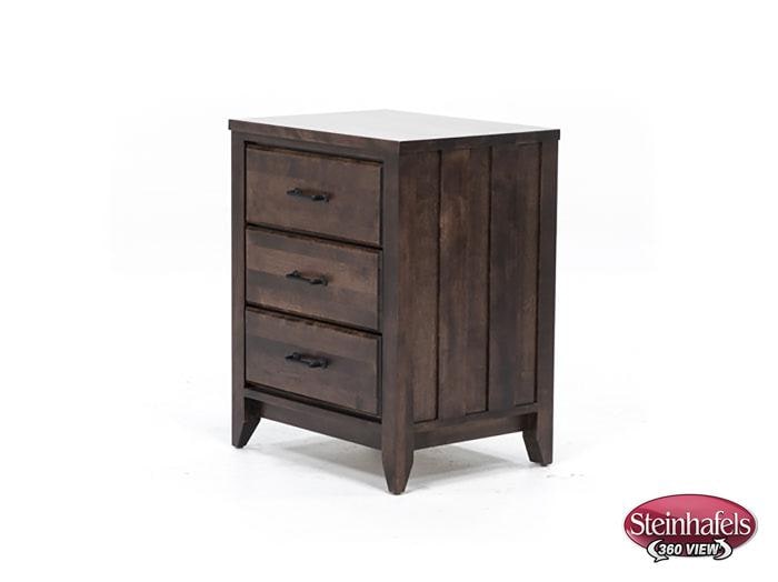witmer furniture brown three drawer  image   