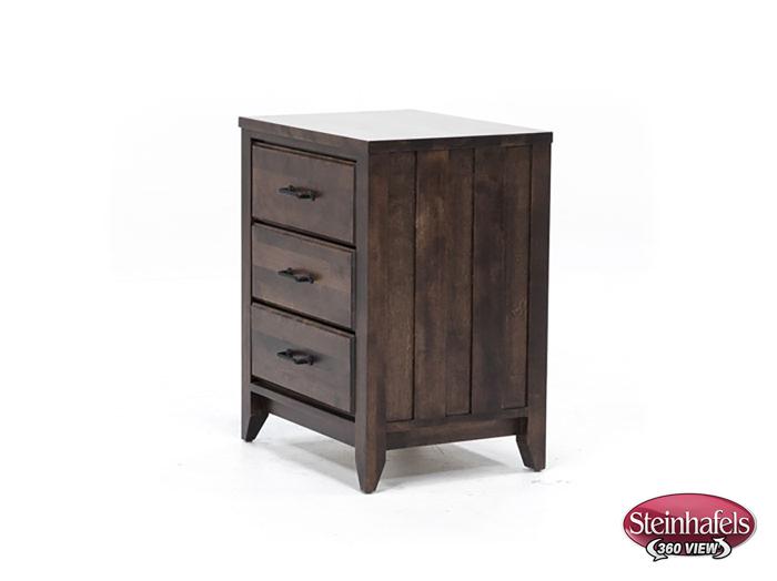 witmer furniture brown three drawer  image   