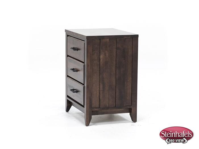 witmer furniture brown three drawer  image   