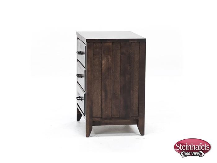 witmer furniture brown three drawer  image   
