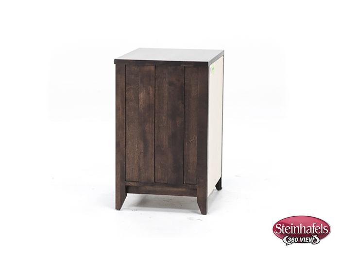 witmer furniture brown three drawer  image   