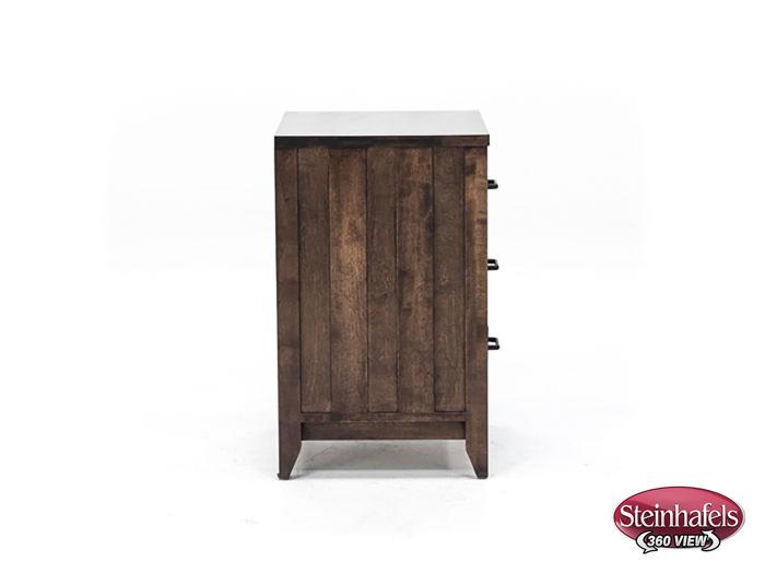 witmer furniture brown three drawer  image   