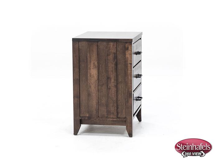 witmer furniture brown three drawer  image   